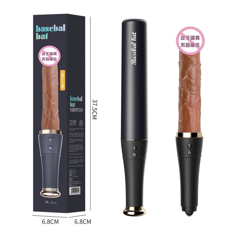 Loving Toys Vibrator Basebal Bat Type Alat Bantu Wanita Dewasa Getar 10 Mode Maju Mundur
