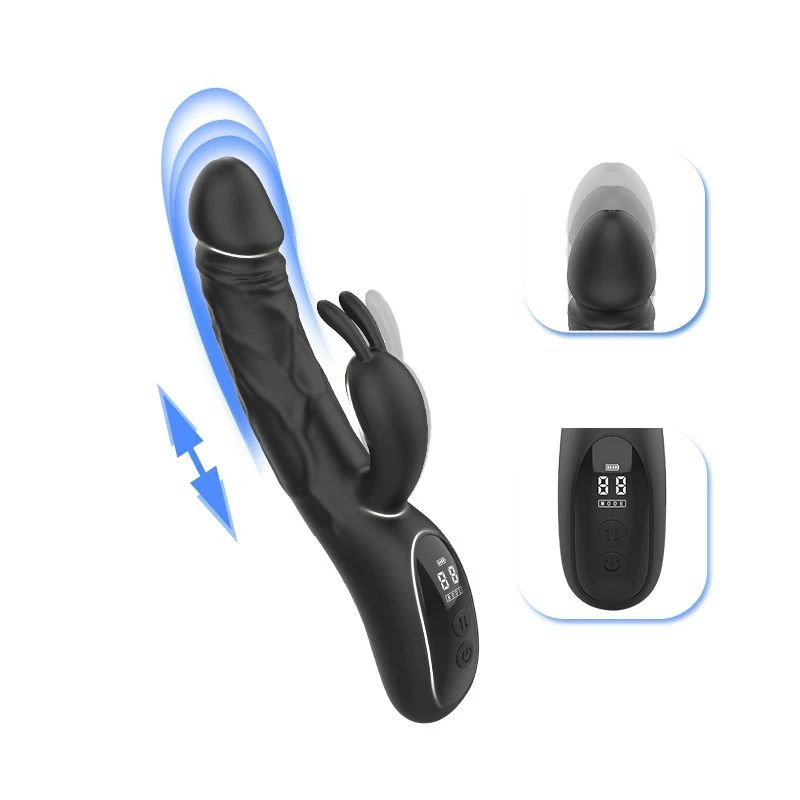 Loving Toys Vibrator Lilo Black Jumbo Alat Bantu Wanita Maju Mundur Getar 10 Mode Digital Women Toys